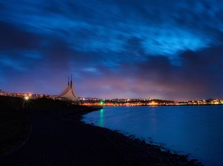 Cardiff Barrage at Night (Click Image for Larger View)